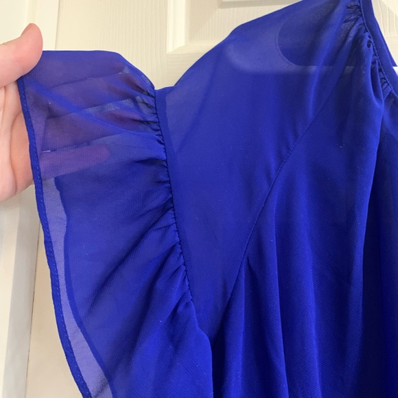 Bright Blue Blouse - Picture 2 of 3